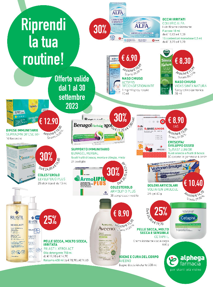 Promo Alphega Settembre 2023